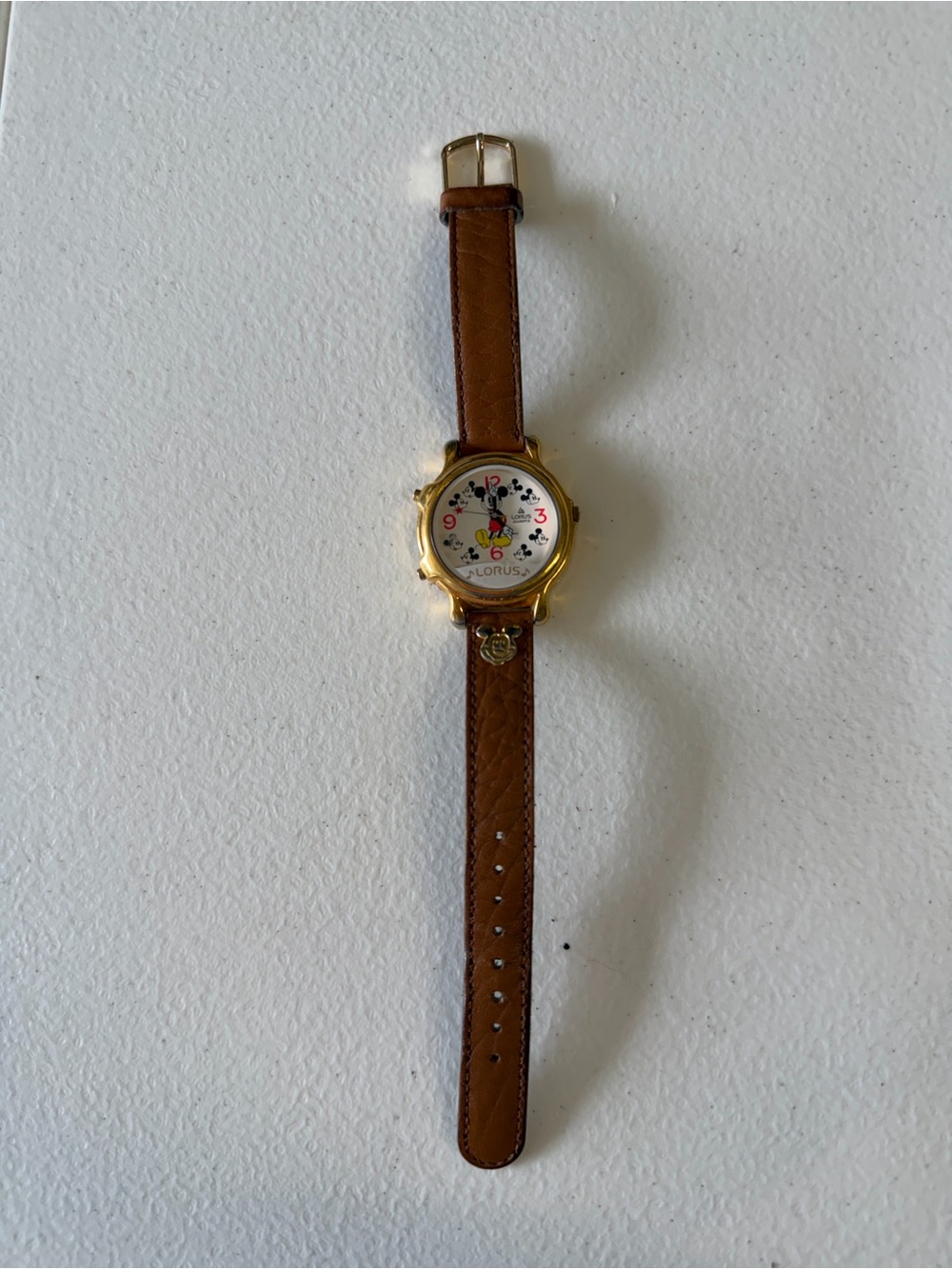 Vintage LORUS Disney MICKEY MOUSE MUSICAL Watch V422-0010 Untested